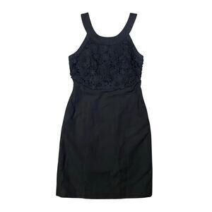 Anthropologie x Postmark Black Noir Floral Sheath Dress - 2